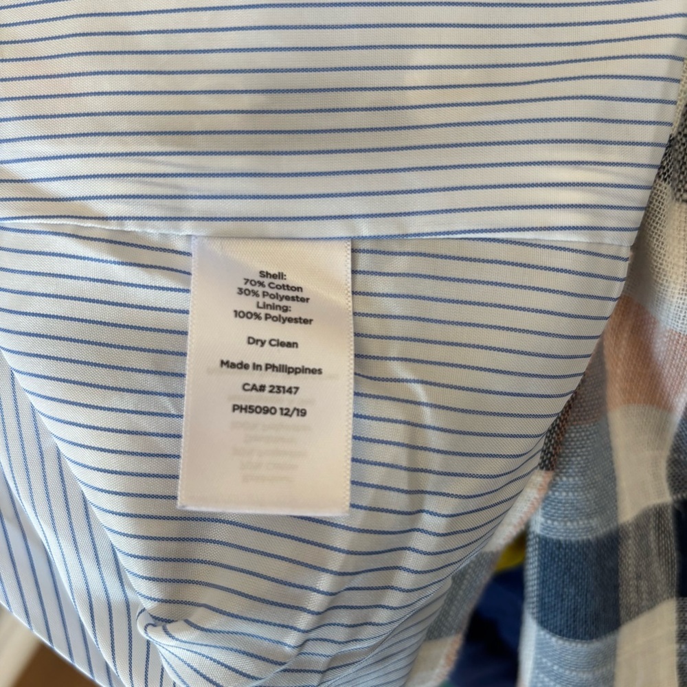 Talbots Women's Plaid Lined Blazer Size 6P One Button Classic Preppy Academia - Picture 10 of 10
